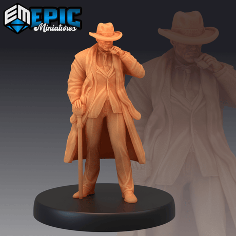 Detective Human Miniature | A - Tabletop RPG & D&D miniature. Perfect for wargaming & collectors