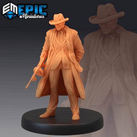 Detective Human Miniature | B - Tabletop RPG & D&D miniature. Perfect for wargaming & collectors