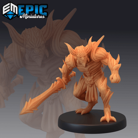 Devil Army Miniature | C - Tabletop RPG & D&D miniature. Perfect for wargaming & collectors