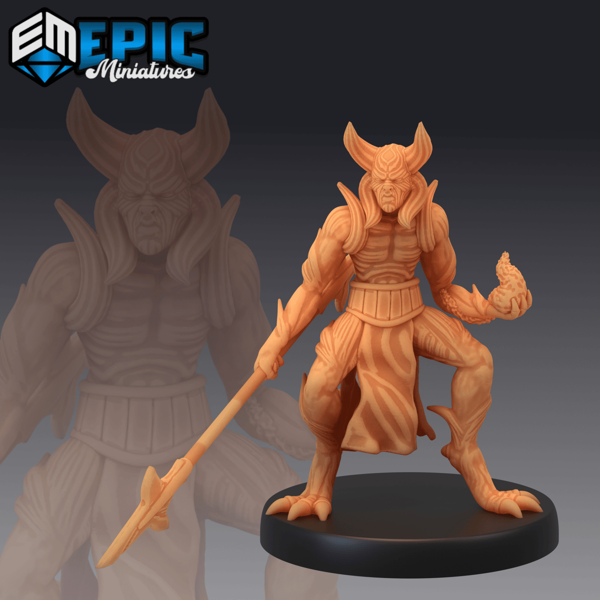 Devil Army Miniature | D - Tabletop RPG & D&D miniature. Perfect for wargaming & collectors