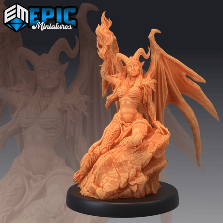 Devil Creature Miniature | B - Tabletop RPG & D&D miniature. Perfect for wargaming & collectors
