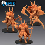 Devil Warlord Miniature | Set of 3 - Tabletop RPG & D&D miniature. Perfect for wargaming & collectors