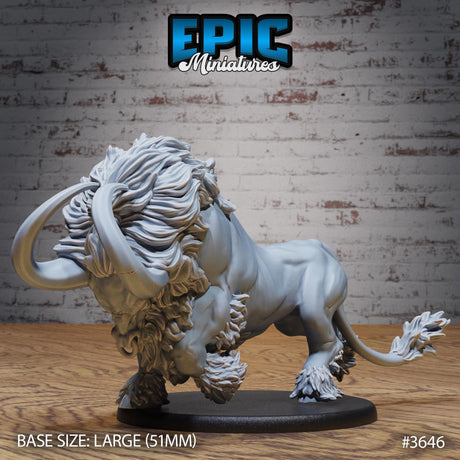Devilhorn Bull Miniature | Devilhorn - Tabletop RPG & D&D miniature. Perfect for wargaming & collectors