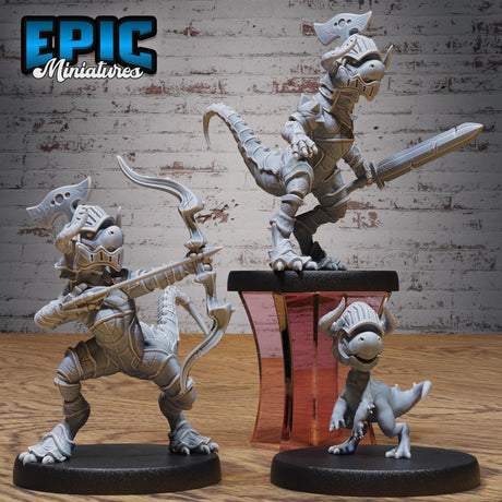 Dinosaur Miniature | Full Set All Models - Tabletop RPG & D&D miniature. Perfect for wargaming & collectors