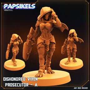 Dishonored Vixen Prosecutor Miniature | Prosecuter A - Tabletop RPG & D&D miniature. Perfect for wargaming & collectors