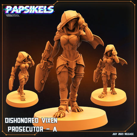 Dishonored Vixen Prosecutor Miniature | Prosecuter A - Tabletop RPG & D&D miniature. Perfect for wargaming & collectors