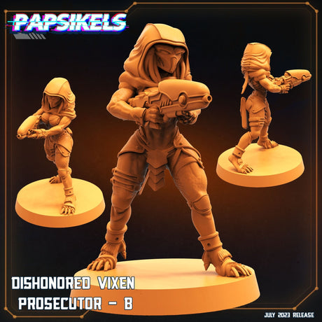 Dishonored Vixen Prosecutor Miniature | Prosecuter B - Tabletop RPG & D&D miniature. Perfect for wargaming & collectors