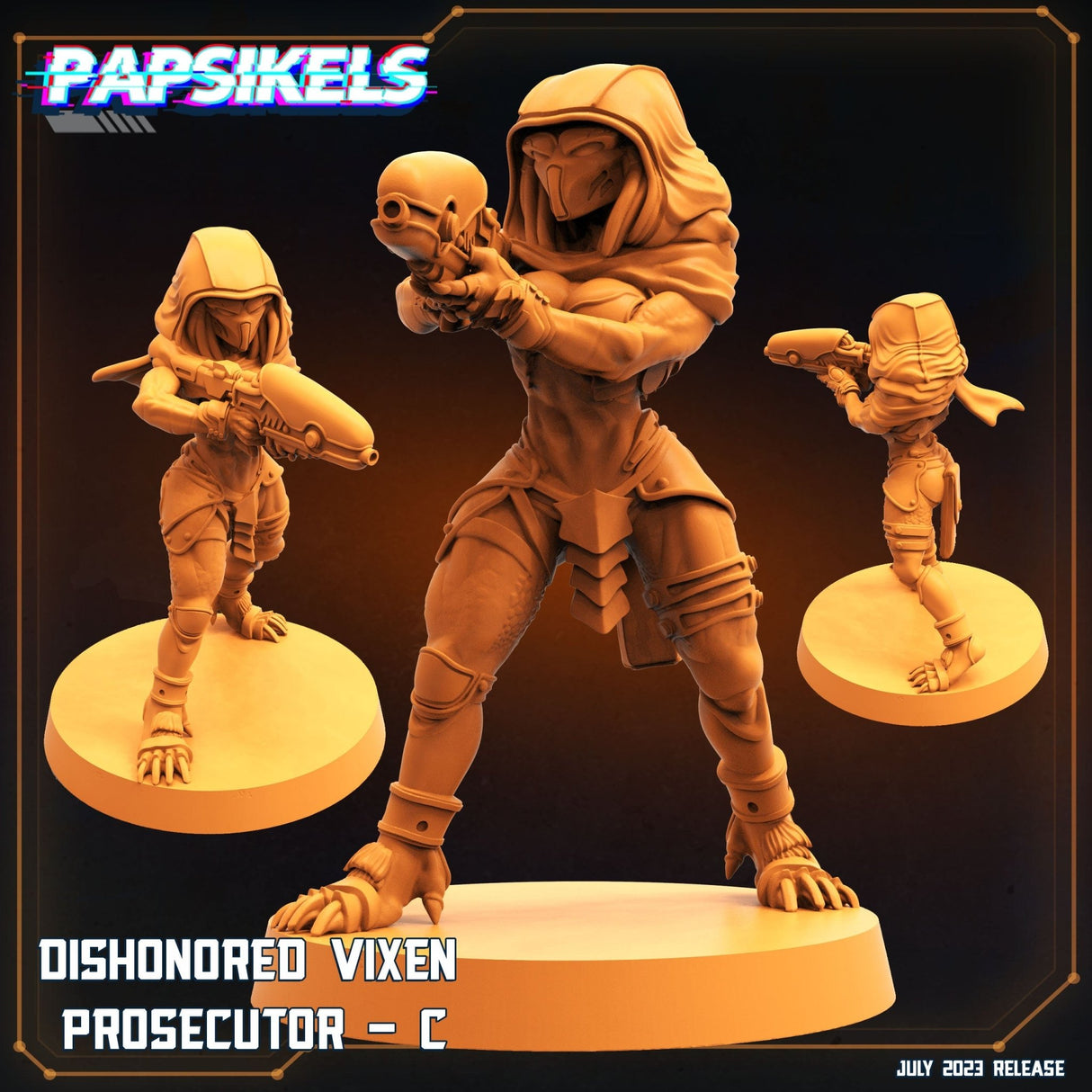 Dishonored Vixen Prosecutor Miniature | Prosecuter C - Tabletop RPG & D&D miniature. Perfect for wargaming & collectors