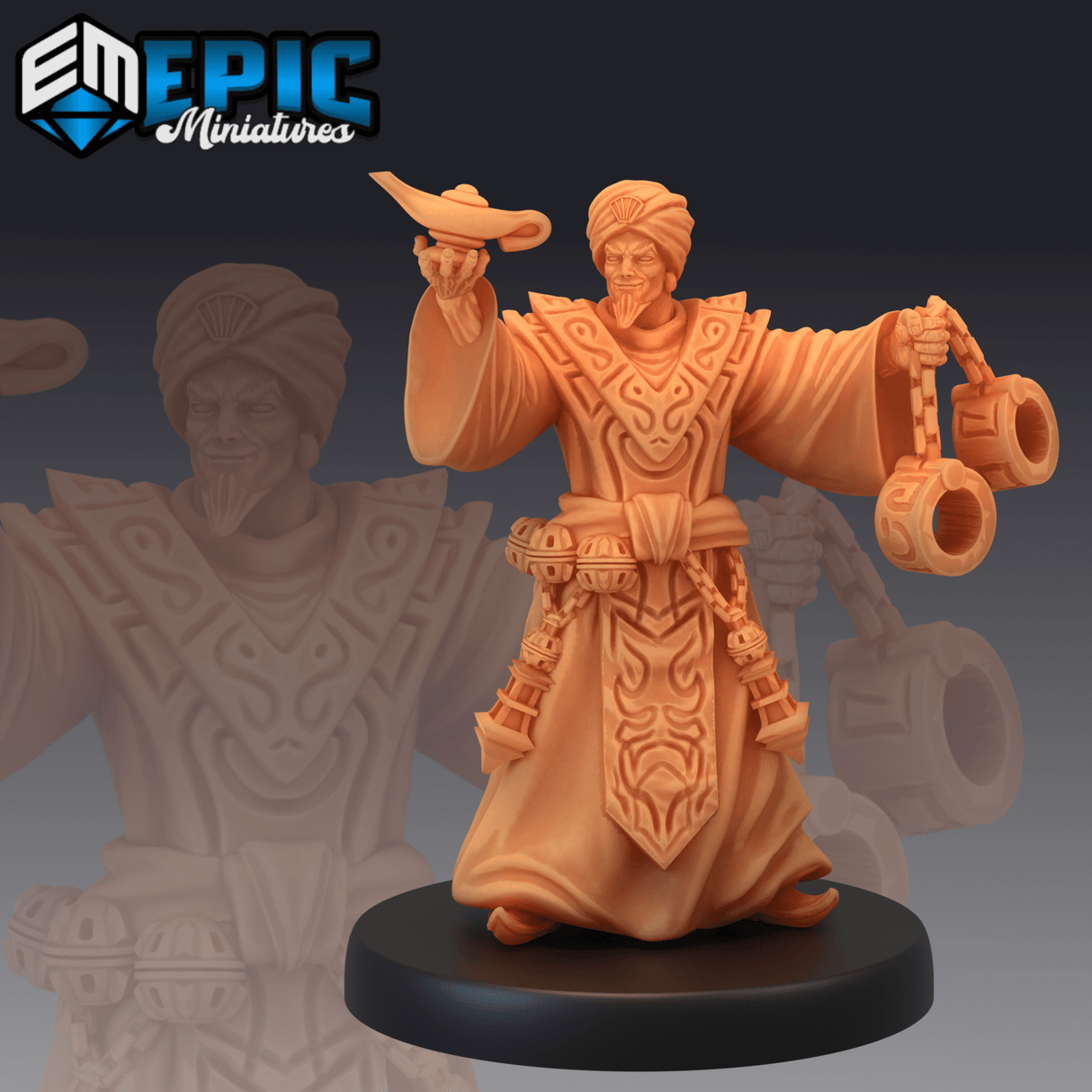 Djinni Creatures Miniature | A - Tabletop RPG & D&D miniature. Perfect for wargaming & collectors