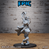 Djinni Female Miniature | B - Tabletop RPG & D&D miniature. Perfect for wargaming & collectors