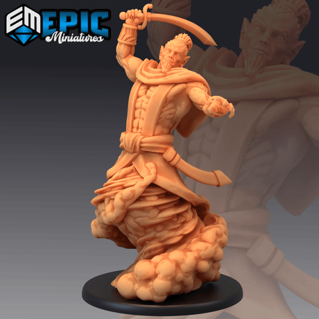 Djinni Series 16 1 Miniature | Premium Quality 3D Printed | B - Tabletop RPG & D&D miniature. Perfect for wargaming & collectors