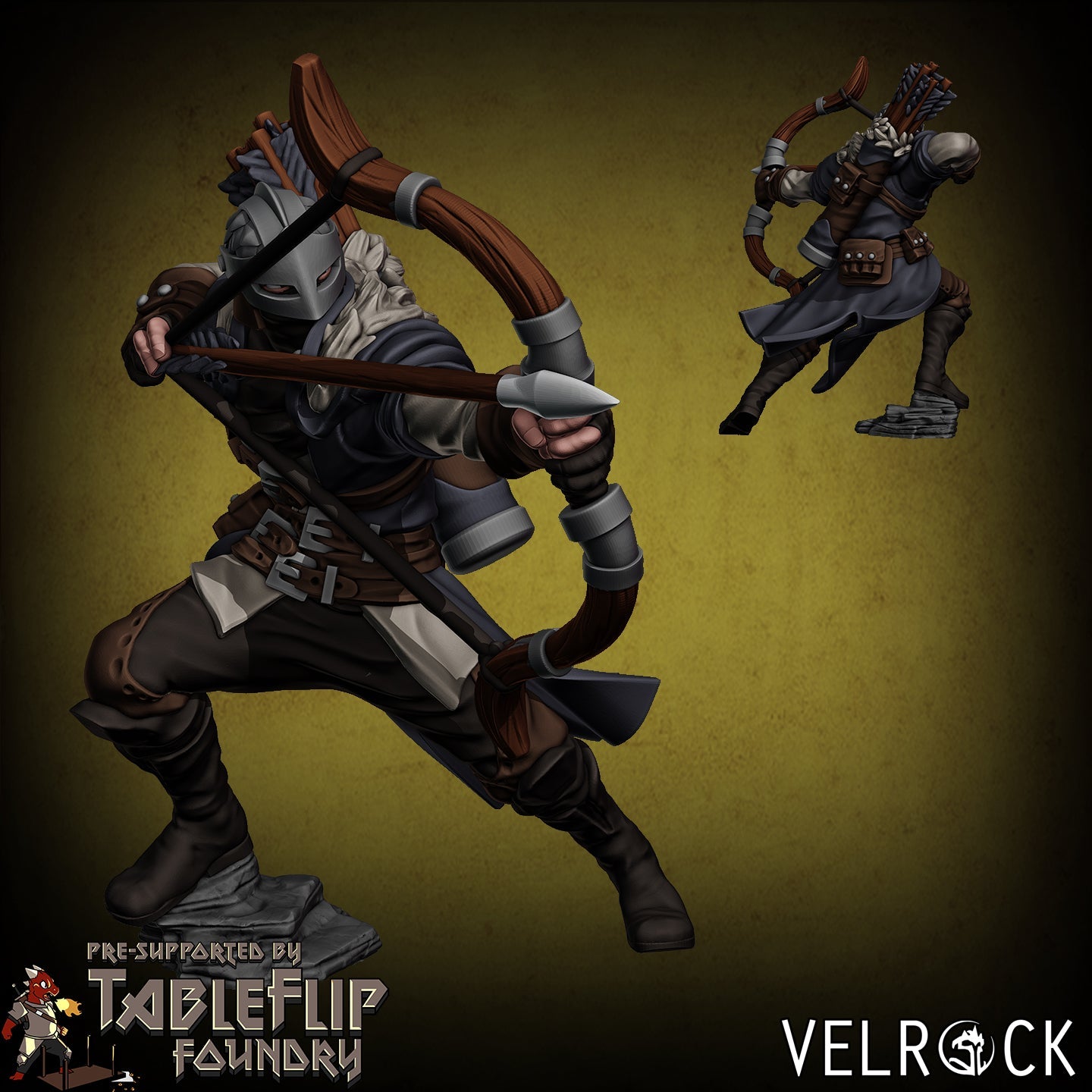 Dnd Player character Miniature - B - 32mm