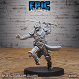 Dog Folk Adventurer Miniature | B - Tabletop RPG & D&D miniature. Perfect for wargaming & collectors
