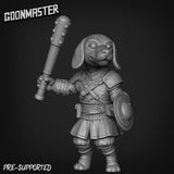Dog Folk Fighter Miniature | B - Tabletop RPG & D&D miniature. Perfect for wargaming & collectors