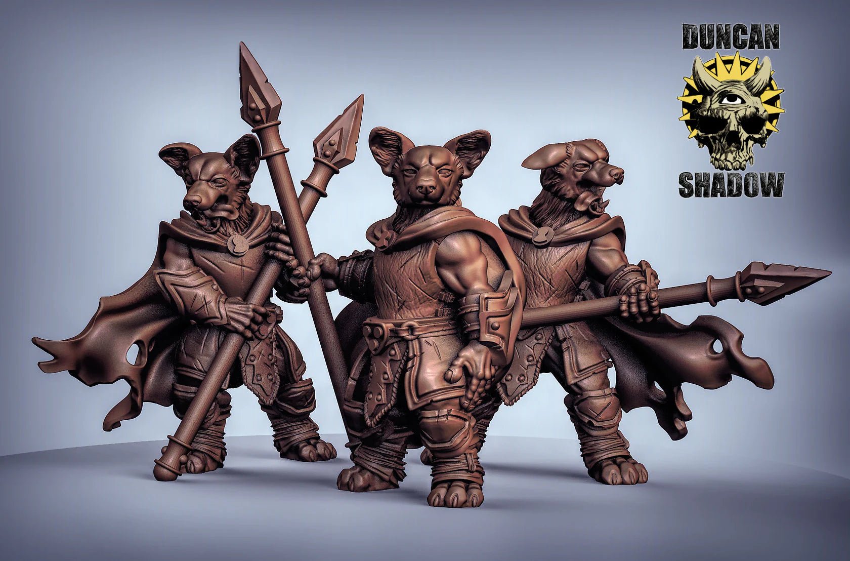 Dog Folk Group Miniature - Set of 3 - 28mm