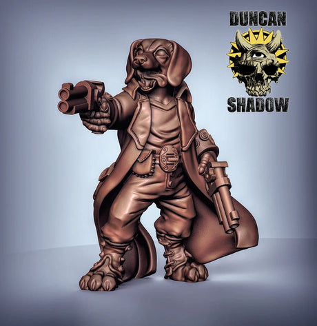 DogFolk Artificer Miniature | A - Tabletop RPG & D&D miniature. Perfect for wargaming & collectors
