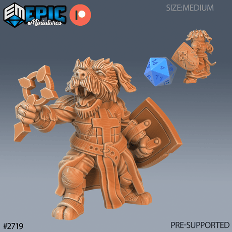 DogFolk Miniature | A - Tabletop RPG & D&D miniature. Perfect for wargaming & collectors