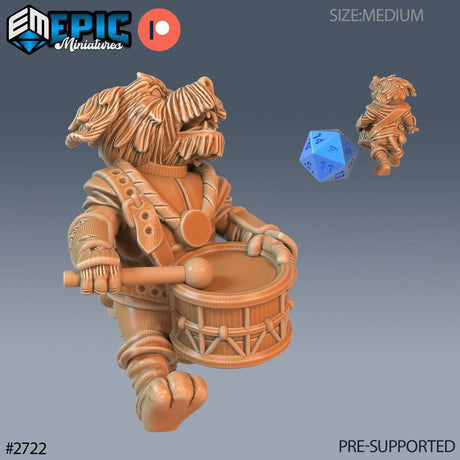 DogFolk Miniature | D - Tabletop RPG & D&D miniature. Perfect for wargaming & collectors