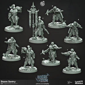 Doom Sentry, Riders of Doom Miniature | A - Tabletop RPG & D&D miniature. Perfect for wargaming & collectors