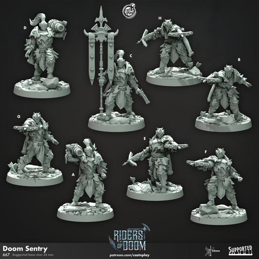 Doom Sentry, Riders of Doom Miniature - A - 
