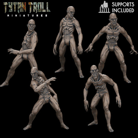 Doppelgangers Group Miniature | Set of 5 - Tabletop RPG & D&D miniature. Perfect for wargaming & collectors