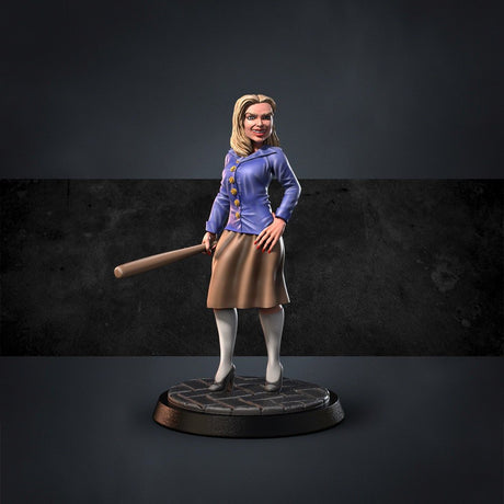 Dr Waggy, Dooby Roo and Team, Miniature | Sherlyn Queen - Tabletop RPG & D&D miniature. Perfect for wargaming & collectors