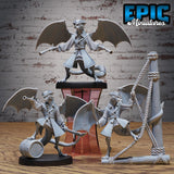 Draco Pirate Miniature | Set of 3 - Tabletop RPG & D&D miniature. Perfect for wargaming & collectors