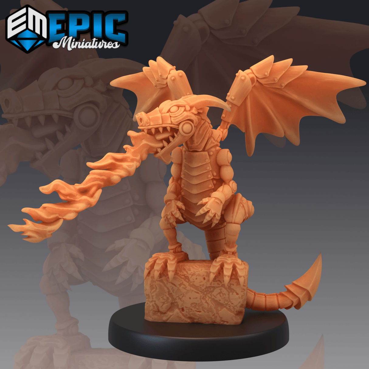 Dragon Whelp Miniature | B - Tabletop RPG & D&D miniature. Perfect for wargaming & collectors