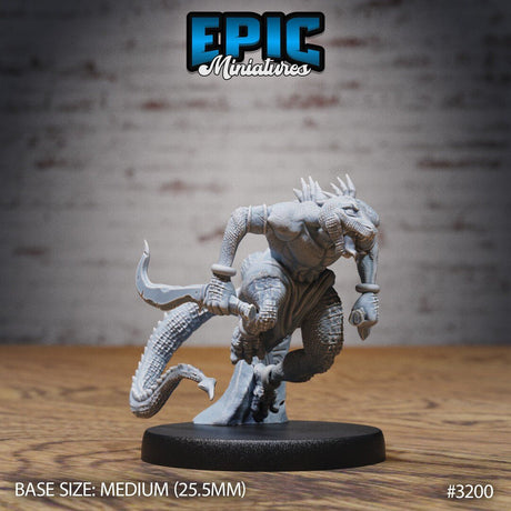 Dragonborn Assassin Miniature | C - Tabletop RPG & D&D miniature. Perfect for wargaming & collectors