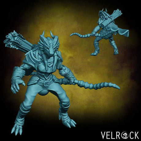 Dragonborn mounted riders Miniature | B - Tabletop RPG & D&D miniature. Perfect for wargaming & collectors