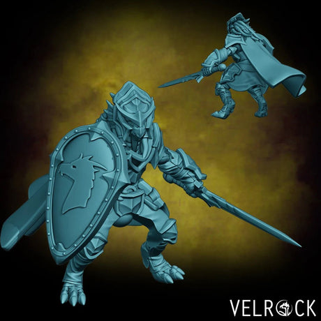 Dragonborn mounted riders Miniature | F - Tabletop RPG & D&D miniature. Perfect for wargaming & collectors