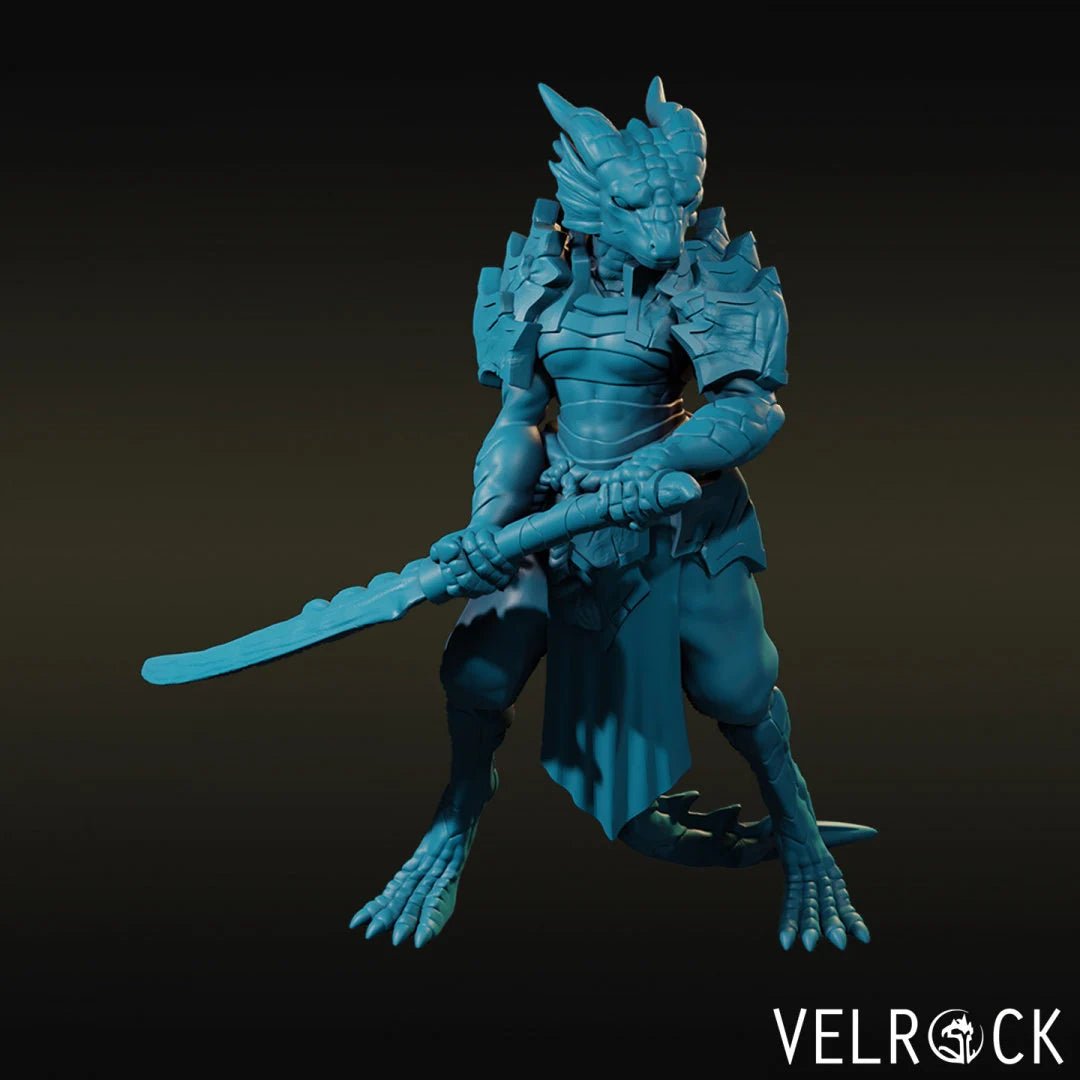 Dragonborn Miniature | B - Tabletop RPG & D&D miniature. Perfect for wargaming & collectors