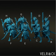 Dragonborn Miniature | Set of 8 - Tabletop RPG & D&D miniature. Perfect for wargaming & collectors