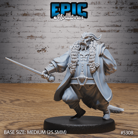 Dragonborn Noble Miniature | C - Tabletop RPG & D&D miniature. Perfect for wargaming & collectors