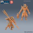 Dragonborn Paladin Miniature | Set of 2 - Tabletop RPG & D&D miniature. Perfect for wargaming & collectors