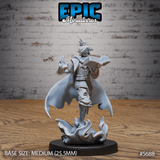 Dragonfire Sorcerer Miniature | C - Tabletop RPG & D&D miniature. Perfect for wargaming & collectors