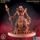 Dragonkin Warrior Miniature | C - Tabletop RPG & D&D miniature. Perfect for wargaming & collectors