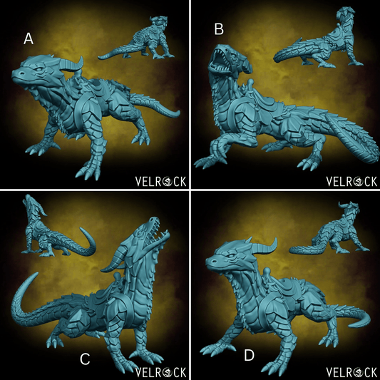 Drake Saddled Miniature - Set of 4 - 28mm