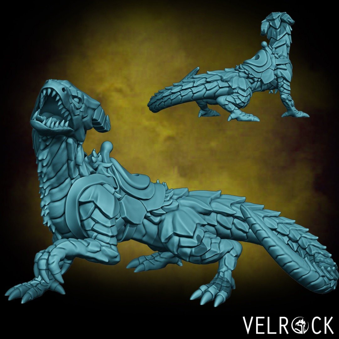 Drake Saddled Miniature | B - Tabletop RPG & D&D miniature. Perfect for wargaming & collectors