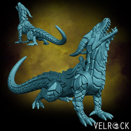 Drake Saddled Miniature | C - Tabletop RPG & D&D miniature. Perfect for wargaming & collectors