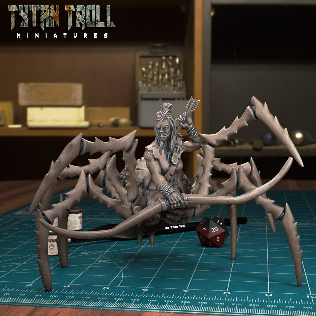 Drider Bundle Miniature | A - Tabletop RPG & D&D miniature. Perfect for wargaming & collectors