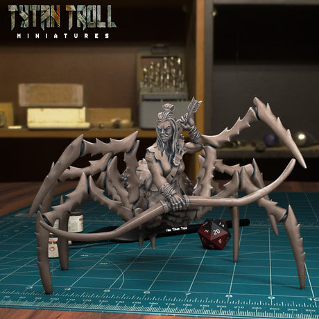 Drider Bundle Miniature | A - Tabletop RPG & D&D miniature. Perfect for wargaming & collectors