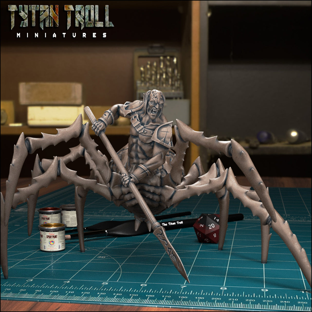 Drider Bundle Miniature | C - Tabletop RPG & D&D miniature. Perfect for wargaming & collectors