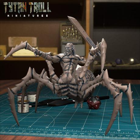 Drider Bundle Miniature | F - Tabletop RPG & D&D miniature. Perfect for wargaming & collectors