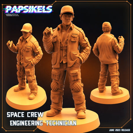 Dropship Crew Miniature | C - Tabletop RPG & D&D miniature. Perfect for wargaming & collectors