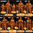 Dropship Crew Miniature | Set of 6 - Tabletop RPG & D&D miniature. Perfect for wargaming & collectors