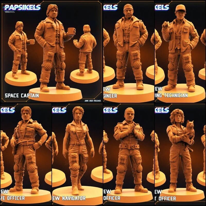Dropship Crew Miniature - Set of 6 - 28mm