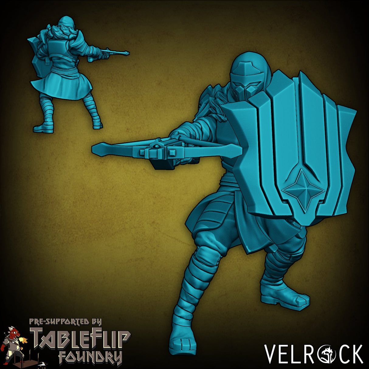 Druid or Monk warrior Soldiers Miniature | A - Tabletop RPG & D&D miniature. Perfect for wargaming & collectors