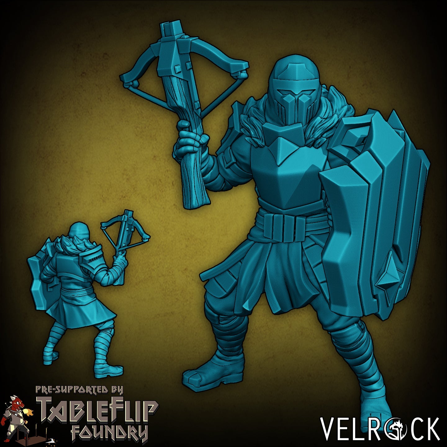 Druid or Monk warrior Soldiers Miniature - F - 32mm