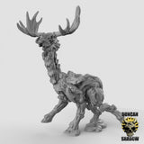 Dryad Deer Miniature | A - Tabletop RPG & D&D miniature. Perfect for wargaming & collectors